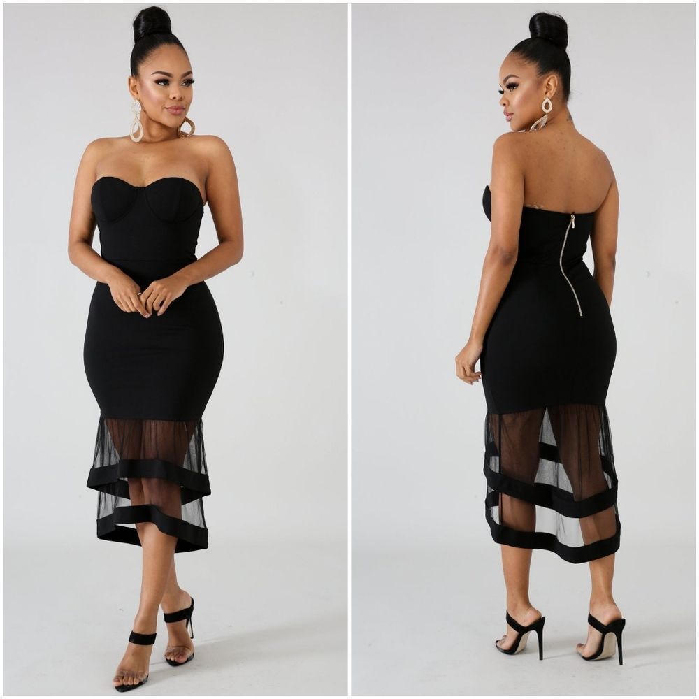 Black Bella Tube Dress